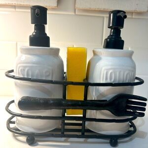 Dish Soap/Lotion set with caddy and sponge included